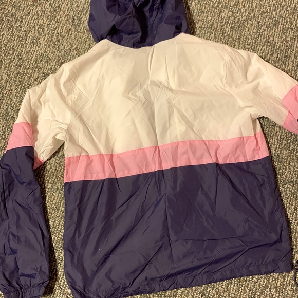 Garage spring jacket, white/purple/pink, youth size large. - Picture 5 of 10